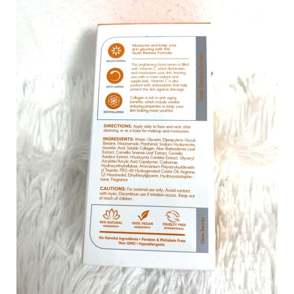 Vitamin C Serum Collagen Dark Spots Advanced Skin Brightening Anti-Aging Restore - Picture 4 of 7